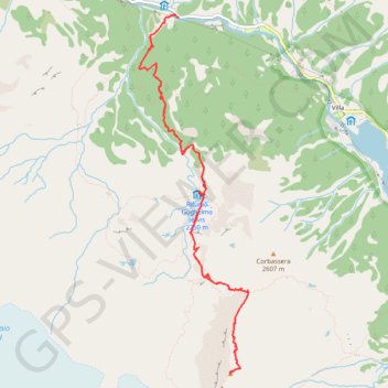 Itinéraire Cima delle Fasce, distance, dénivelé, altitude, carte, profil, trace GPS
