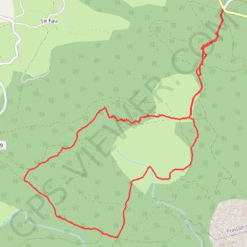 Itinéraire Col de Fontfroide - Chantier Eolienne - la Salvetat sur Agout, distance, dénivelé, altitude, carte, profil, trace GPS