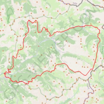 Itinéraire Grand Raid du Queyras, distance, dénivelé, altitude, carte, profil, trace GPS
