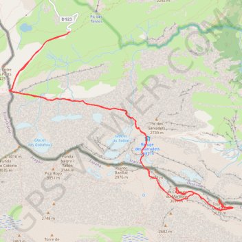 Itinéraire Le Casque et la Tour du Marboré (Les Pyrénées vues par Mariano), distance, dénivelé, altitude, carte, profil, trace GPS
