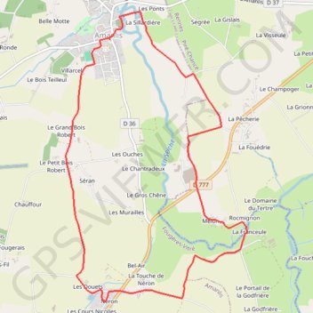 Itinéraire La chapelle Saint-Anne - Amanlis, distance, dénivelé, altitude, carte, profil, trace GPS