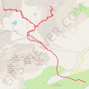 Itinéraire Cime du Sambuis, distance, dénivelé, altitude, carte, profil, trace GPS