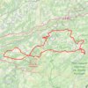 Itinéraire Belleherbe - Saône, distance, dénivelé, altitude, carte, profil, trace GPS