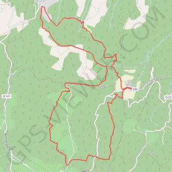 Itinéraire Salazac La Chatreuse, distance, dénivelé, altitude, carte, profil, trace GPS