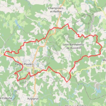 Itinéraire St Estephe 33 kms, distance, dénivelé, altitude, carte, profil, trace GPS