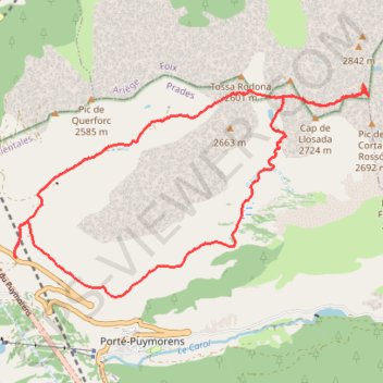 Itinéraire Puig de Coma d'or, distance, dénivelé, altitude, carte, profil, trace GPS