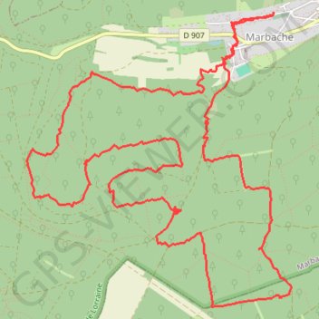 Itinéraire La Marbichonne, distance, dénivelé, altitude, carte, profil, trace GPS