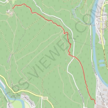 Itinéraire VERTE, distance, dénivelé, altitude, carte, profil, trace GPS