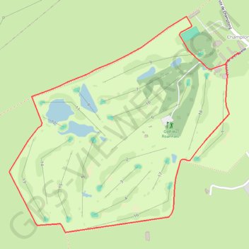 Itinéraire Autour du Golf de Champlong - Villerest, distance, dénivelé, altitude, carte, profil, trace GPS