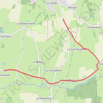 Itinéraire ES 1 Coudeville-sur-Mer, distance, dénivelé, altitude, carte, profil, trace GPS