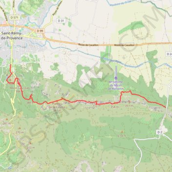 Itinéraire Saint Rémy, distance, dénivelé, altitude, carte, profil, trace GPS