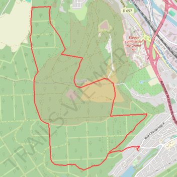 Itinéraire Champigneulles, distance, dénivelé, altitude, carte, profil, trace GPS