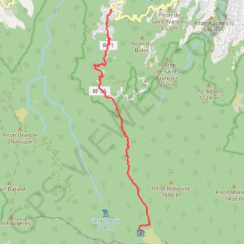 Itinéraire Le Brulé - Gite de la Roche Ecrite, distance, dénivelé, altitude, carte, profil, trace GPS