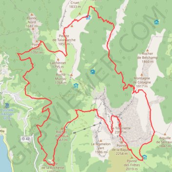 Itinéraire Tour du Lanfonnet XXL, distance, dénivelé, altitude, carte, profil, trace GPS