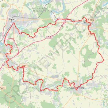 Itinéraire GRP de la Marne et des Deux Morins - Boucle n° 1 - Entre Marne et Grand-Morin, distance, dénivelé, altitude, carte, profil, trace GPS