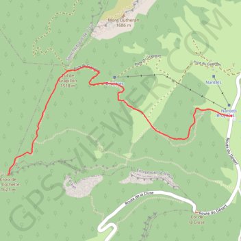 Itinéraire Pointe de la Cochette, distance, dénivelé, altitude, carte, profil, trace GPS