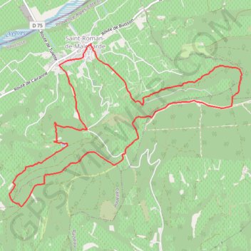 Itinéraire Saint-Roman-de-Mallegarde, distance, dénivelé, altitude, carte, profil, trace GPS