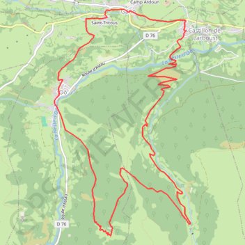 Itinéraire Cazeaux de Larboust, distance, dénivelé, altitude, carte, profil, trace GPS