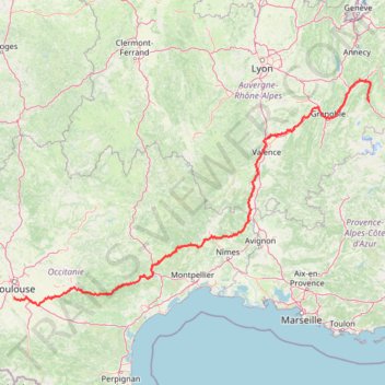 Itinéraire Avenue des Pyré, distance, dénivelé, altitude, carte, profil, trace GPS