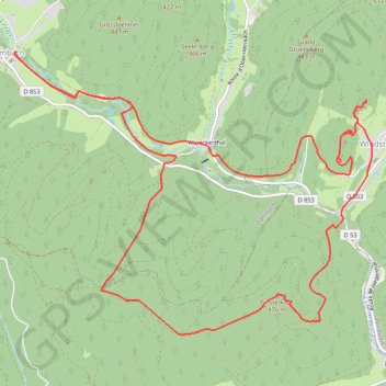 Itinéraire Autour de Windstein, distance, dénivelé, altitude, carte, profil, trace GPS