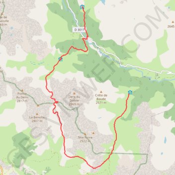 Itinéraire Tour du Mont Thabor, j3, du refuge de Buffère au refuge de Ricou, distance, dénivelé, altitude, carte, profil, trace GPS