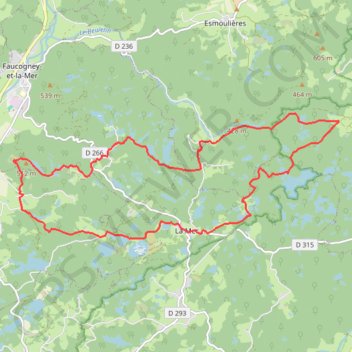Itinéraire Une journée aux mille Étangs - Faucogney et la Mer, distance, dénivelé, altitude, carte, profil, trace GPS