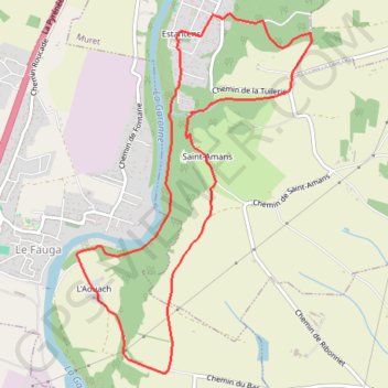 Itinéraire De l'Aouach à Saint-Amans - Muret, distance, dénivelé, altitude, carte, profil, trace GPS