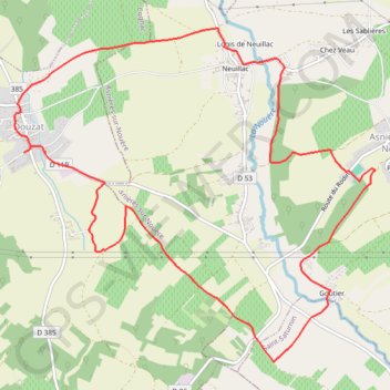 Itinéraire 16-454, distance, dénivelé, altitude, carte, profil, trace GPS