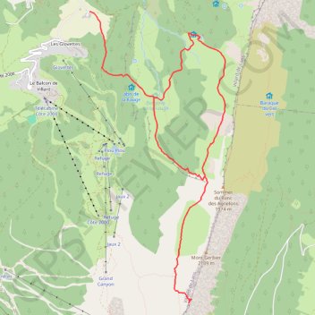Itinéraire Le sentier Peronnard et le Pas de l'Œille, distance, dénivelé, altitude, carte, profil, trace GPS