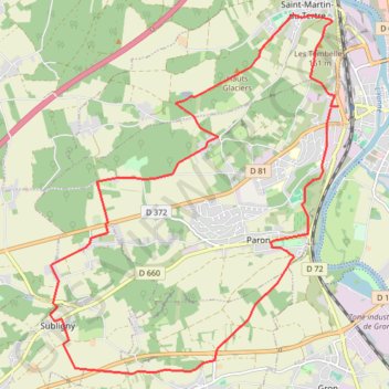 Itinéraire Circuit de Saint-Bond, distance, dénivelé, altitude, carte, profil, trace GPS