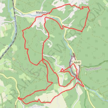 Itinéraire Blue Line Trail 25k, distance, dénivelé, altitude, carte, profil, trace GPS