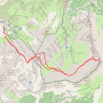Itinéraire Pointe d'Anterne, distance, dénivelé, altitude, carte, profil, trace GPS