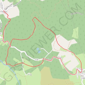 Itinéraire Croyances et superstitions - Saint-Sulpice-les-Bois - Pays de Haute Corrèze, distance, dénivelé, altitude, carte, profil, trace GPS