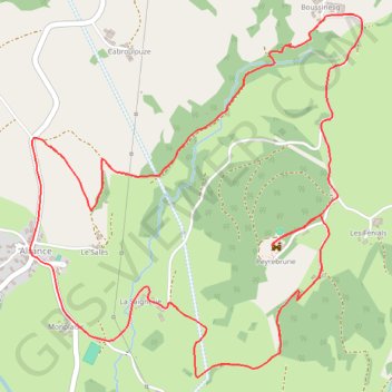 Itinéraire La Tour de Peyrebrune, distance, dénivelé, altitude, carte, profil, trace GPS