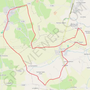 Itinéraire Rauville-la-Bigot (50260), distance, dénivelé, altitude, carte, profil, trace GPS
