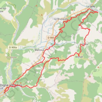 Itinéraire Terres Noires, distance, dénivelé, altitude, carte, profil, trace GPS