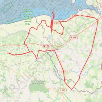 Itinéraire l.txt, distance, dénivelé, altitude, carte, profil, trace GPS
