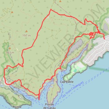 Itinéraire Calanque et Pointe d'En-Vau depuis Cassis par la Fontasse, distance, dénivelé, altitude, carte, profil, trace GPS