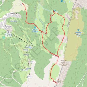 Itinéraire La Crête du Gerbier depuis les Clots, distance, dénivelé, altitude, carte, profil, trace GPS