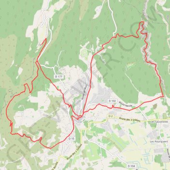 Itinéraire Sénanque-Gordes-Ravin de Vézaule, distance, dénivelé, altitude, carte, profil, trace GPS