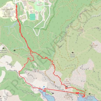 Itinéraire De la barrière àsugiton morgiou Sormiou, distance, dénivelé, altitude, carte, profil, trace GPS
