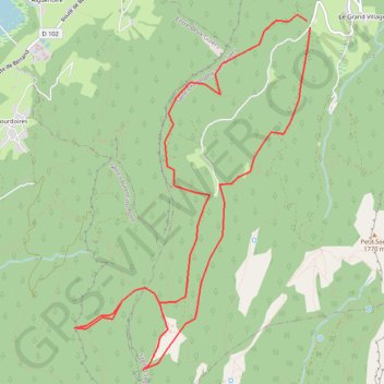 Itinéraire La Ruchère - Arpison (Saint Pierre d'Entremont), distance, dénivelé, altitude, carte, profil, trace GPS