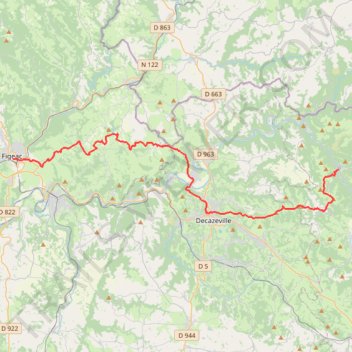 Itinéraire 446850, distance, dénivelé, altitude, carte, profil, trace GPS
