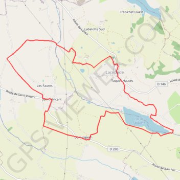 Itinéraire Lacépède, l'observatoire du lac de Salabert - Pays de la vallée du Lot, distance, dénivelé, altitude, carte, profil, trace GPS