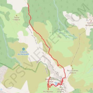 Itinéraire Randonnée Pics Mardas et Montanon d'Iseye, distance, dénivelé, altitude, carte, profil, trace GPS