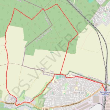 Itinéraire Le Vieux Fosses, distance, dénivelé, altitude, carte, profil, trace GPS