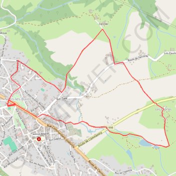 Itinéraire Circuit des Chorles, distance, dénivelé, altitude, carte, profil, trace GPS