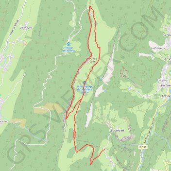 Itinéraire Gîte d'Alpage de La Molière depuis les Égauds, distance, dénivelé, altitude, carte, profil, trace GPS