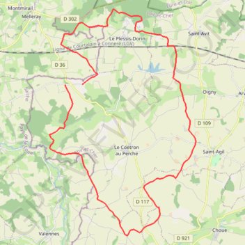 Itinéraire Randonnée autour de Souday, distance, dénivelé, altitude, carte, profil, trace GPS