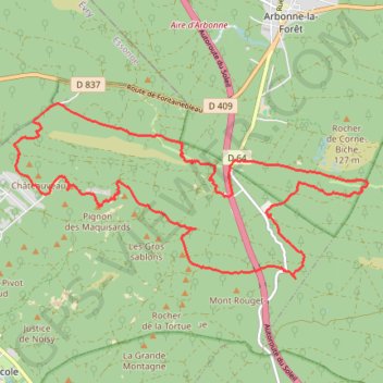 Itinéraire La vallée close et la croix de Lorraine, distance, dénivelé, altitude, carte, profil, trace GPS